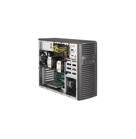 Serwer Supermicro Mid-Tower, 4x 3.5" internal tool-less HDD bays w/ 2x Xeon E5-2600 support, C602