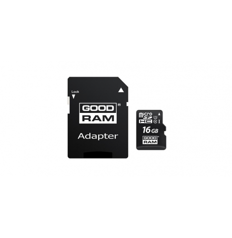 Karta Pamięci GOODRAM Micro SDHC 16GB Class 10 UHS-I + Adapter