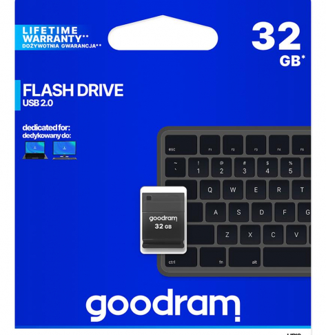 Pamieć USB GOODRAM UPI2 32GB USB 2.0 Czarna