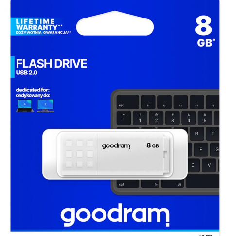 Pamięć USB GOODRAM UME2 8GB USB 2.0 Biała