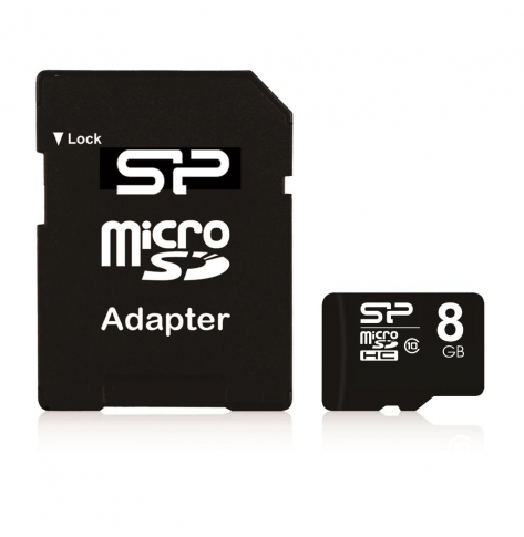 Karta pamięci Silicon Power Micro SDHC 8GB Class 10 +Adapter