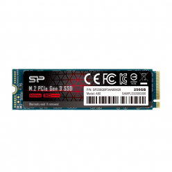 Dysk SSD Silicon Power P34A80 256GB  M.2 PCIe Gen3 x4 NVMe  3200/3000 MB/s