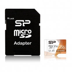 Karta pamięci Silicon Power Superior Pro Micro SDXC 256GB UHS-I U3 V30 +adapter