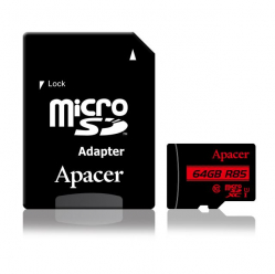 Karta Pamięci Apacer Micro SDXC 64GB Class 10 UHS-I (up to 85MB/s) +adapter