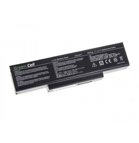 Bateria Green-cell do laptopa Asus K72 K73 N71 N73 A32-K72 11.1V 9 ce