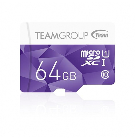 Karta Pamięci Team Group Micro SDXC 64GB UHS-I +Adapter, Fioletowa