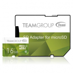Karta pamięci Team Group Micro SDHC 16GB UHS-I +Adapter, Zielona