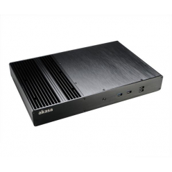Obudowa  Akasa Thin Mini ITX Galileo T Fanless Aluminium 2 HP Cooler USB
