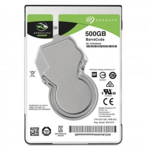 Dysk  Seagate BarraCuda 2.5'' 500GB SATA/600 7200RPM 128MB cache