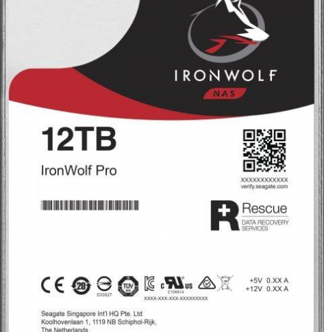 Dysk serwerowy Seagate IronWolfPro, 3.5'', 12TB, SATA/600, 7200RPM, 256MB cache