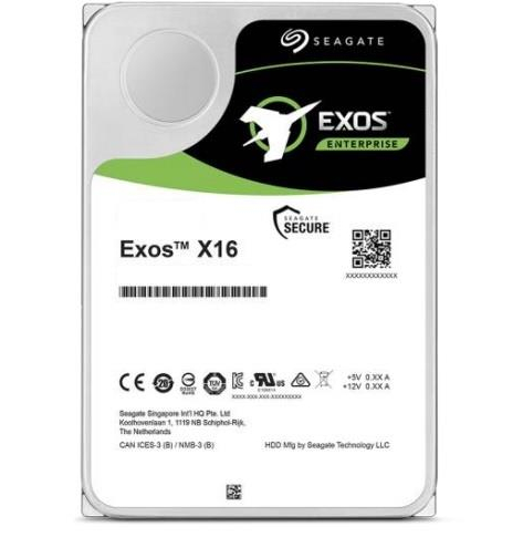 Dysk serwerowy Seagate Exos X16, 3.5'', 14TB, SAS, 7200RPM, 256MB cache