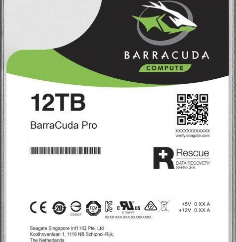 Dysk Seagate BarraCuda Pro 3.5'' 12TB SATA/600 7200RPM 256MB cache