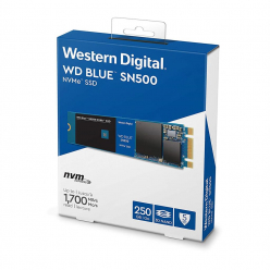 Dysk SSD WD Blue SN500 NVMe SSD 250GB M.2 PCI-E 1700/1300MB/s