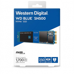 Dysk SSD WD Blue SN500 NVMe SSD 250GB M.2 PCI-E 1700/1300MB/s
