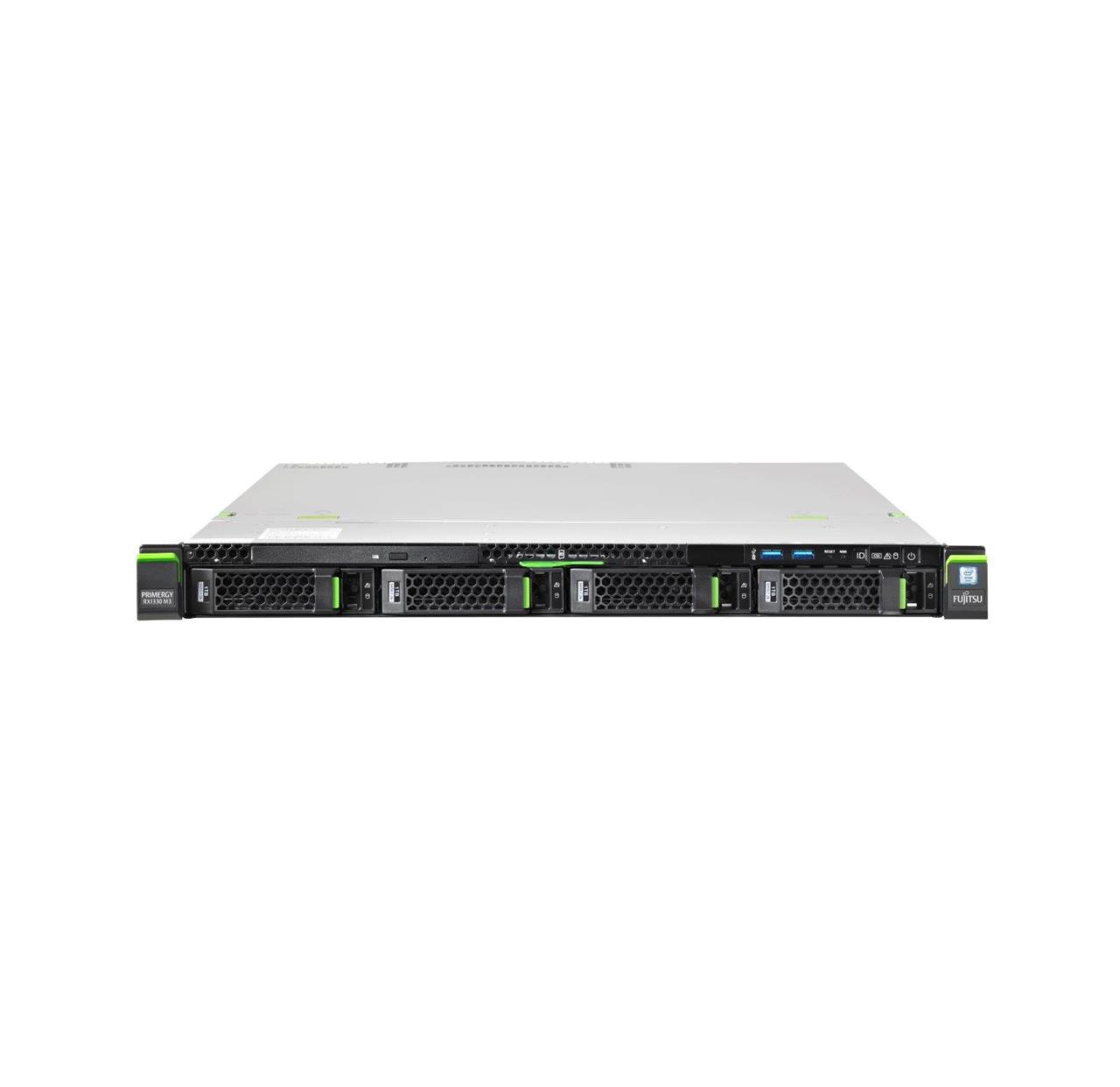 Serwer Fujtsu RX1330 M3 E3-1220v6 8GB 2x1TB LFF SATA RAID 0/1/10 DVD-RW 1xRPS 1Y OS