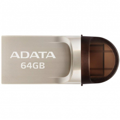 Pamięć USB Adata USB-C USB-A 3.1 Flash Drive UC370 64GB GOLDEN