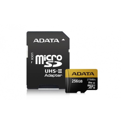 Karta pamięci Adata microSDXC 256GB Class 10 read/write 275/155MBps