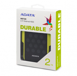 Dysk zewnętrzny HDD Adata Durable HD720 2TB USB3 Green IP68 certificate