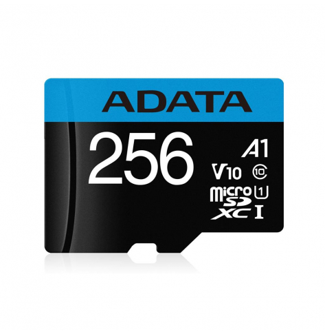 Karta pamięci ADATA 256GB Premier MicroSDHC, R/W up to 100/25 MB/s, with Adapter