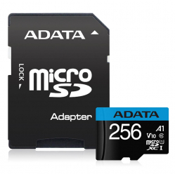 Karta pamięci ADATA 256GB Premier MicroSDHC, R/W up to 100/25 MB/s, with Adapter