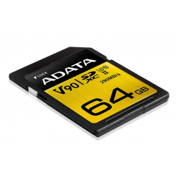 Karta pamięci ADATA 64GB Premier ONE SDXC UHS-II U3 Class 10, R/W up to 290/260 MB/s