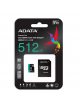 Karta pamięci ADATA 512GB Premier Pro MICROSDXC, R/W up to 100/80 MB/s, with Adapter