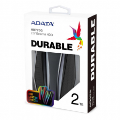 Dysk zewnętrzny ADATA HD770 2TB 2.5'' HDD USB 3.0 Czarny Wodo-Wstrząsoodporny