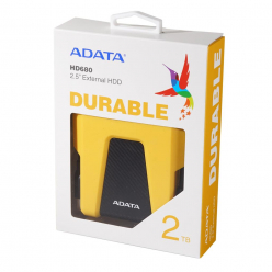 Dysk zewnętrzny ADATA  HV680 2TB 2,5'' USB3.0 żółty