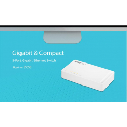 Switch Totolink S505G 5-Port Desktop/Wall-mount 10/100/1000Mbps Gigabit Ethernet