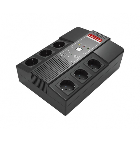 UPS Lestar AiO-850s 800VA/480W AVR 6xSCH USB RJ 45 PDA charger