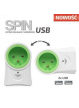 Listwa zasilająca  Ever Spin USB SurgeArrest with charger