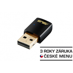 Karta sieciowa  Asus AC600 Dual-band USB client card  802.11ac  433/150Mbps