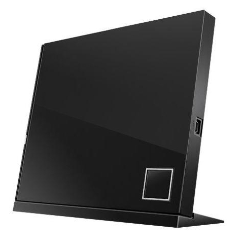 Nagrywarka ASUS zewnętrzna Blu-Ray SBW-06D2X, 6x, USB 2.0, slim, czarna, retail