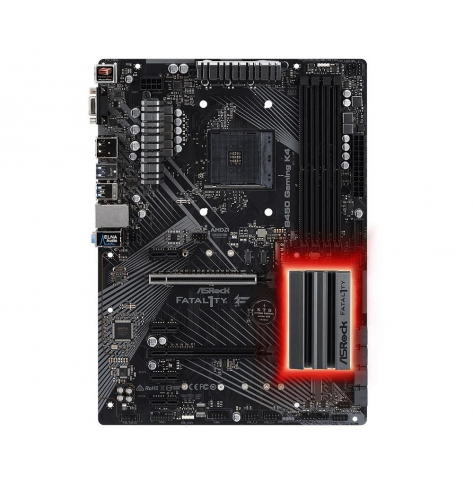 Płyta główna ASRock B450 GAMING K4 AM4 6xSATA3 DDR4 3200 USB 3.0+3.1 (Type A+C)