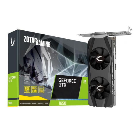 Karta graficzna Zotac GeForce GTX 1650 Low Profile 4GB GDDR5 DP HDMI DVI-D