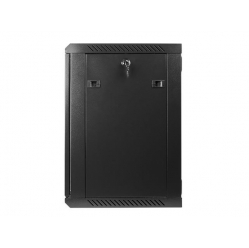 Szafa serwerowa Lanberg 19'' 12U 600x450mm czarna  drzwi szklane 