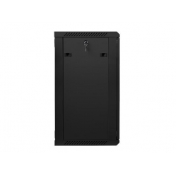 Szafa serwerowa Lanberg 19'' 18U 600x450mm czarna  drzwi szklane 