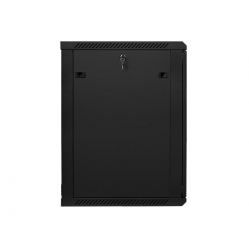 Szafa serwerowa Lanberg 19'' 18U 600x600mm czarna  drzwi szklane 