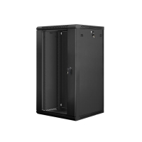 Szafa serwerowa Lanberg 19'' 22U 600x600mm czarna  drzwi szklane 