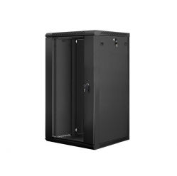 Szafa serwerowa Lanberg 19'' 22U 600x600mm czarna  drzwi szklane 