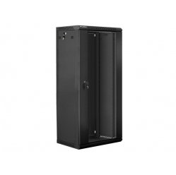 Szafa serwerowa Lanberg 19'' 27U 600x450mm czarna  drzwi szklane 