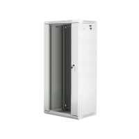 Szafa serwerowa Lanberg 19'' 27U 600x450mm szara  drzwi szklane 