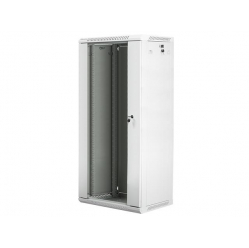 Szafa serwerowa Lanberg 19'' 27U 600x450mm szara  drzwi szklane 