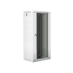 Szafa serwerowa Lanberg 19'' 27U 600x450mm szara  drzwi szklane 