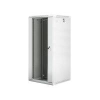 Szafa serwerowa Lanberg 19'' 27U 600x600mm szara  drzwi szklane 
