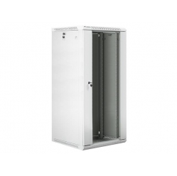 Szafa serwerowa Lanberg 19'' 27U 600x600mm szara  drzwi szklane 