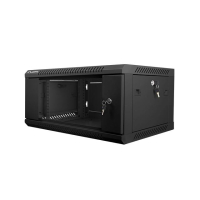 Szafa serwerowa Lanberg 19'' 4U 600x450mm czarna  drzwi szklane 