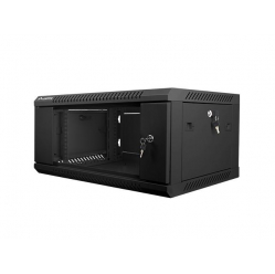 Szafa serwerowa Lanberg 19'' 4U 600x450mm czarna  drzwi szklane 