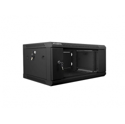 Szafa serwerowa Lanberg 19'' 4U 600x450mm czarna  drzwi szklane 