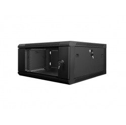 Szafa serwerowa Lanberg 19'' 4U 600x600mm czarna  drzwi szklane 